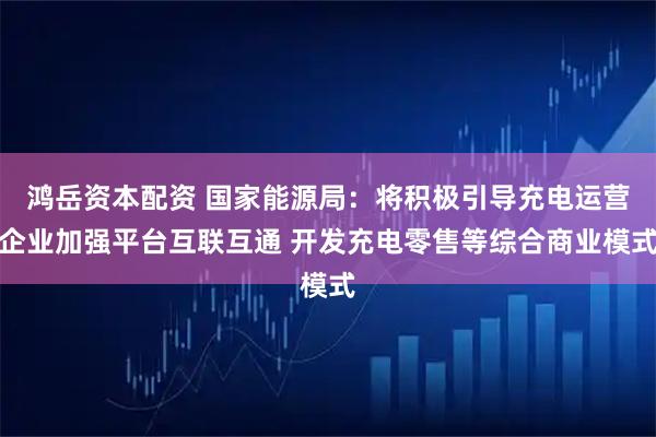 鸿岳资本配资 国家能源局：将积极引导充电运营企业加强平台互联互通 开发充电零售等综合商业模式